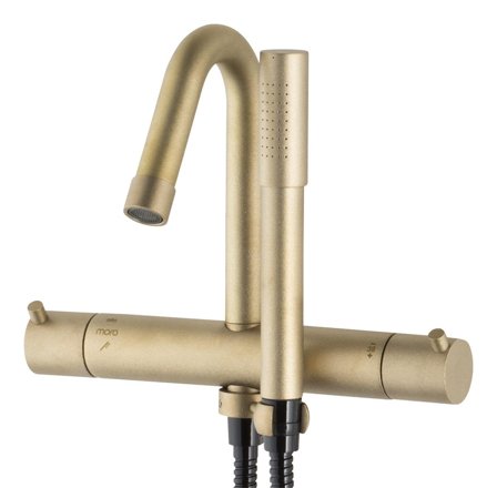 Mora Izzy Badkarsblandare 160 c/c, rå mässing, Badrum