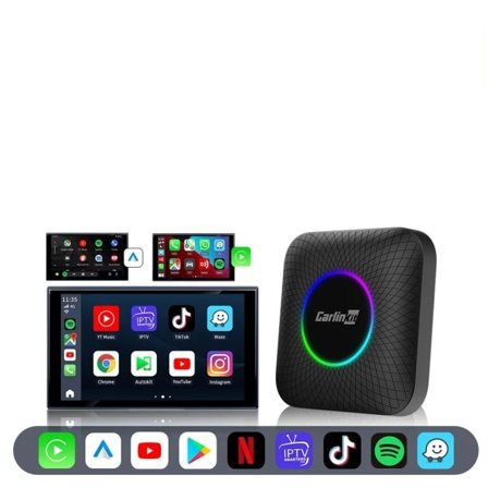 Android 13 Tv Box LED 8+128GB CarPlay Trådlös Android Auto Trådlös Adapter