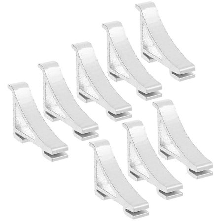8 stk. Sammenleggbare hyller Kjølerhylleklips Justerbare hyller Fryserhylleklips Justerbare støttebraketter
