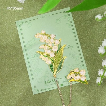 Blomster Messing Bogmærke Metal Bogmærke STIL 4 STIL 4