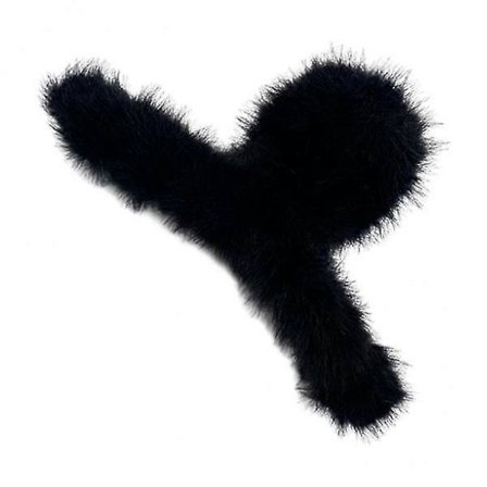 2x Store hårklyper i plysj