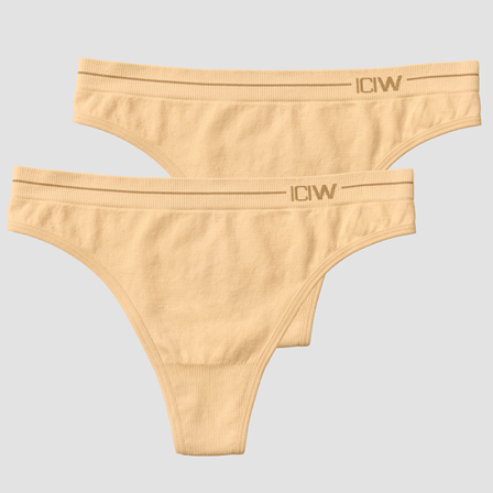 ICANIWILL Everyday Seamless Trusse 2-pack Beige
