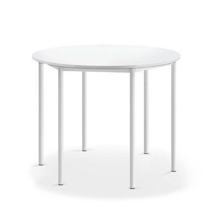 Tisch BORÅS, rund, Ø1200x900 mm, Laminat weiß, weiß