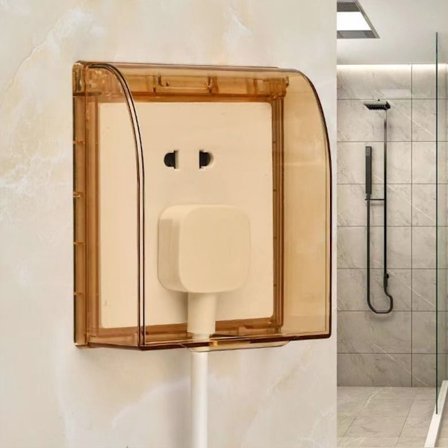 Bryter Beskyttelsesdeksel Stikkontakt Vanntett boks KAFFE