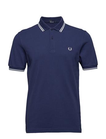Twin Tipped Fp Shirt Polos Short-sleeved Sininen Fred Perry