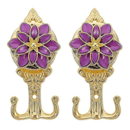 2 stk. Gardin- og Hængekroge, Væghængte Kroge, Badeværelseskroge, Hjemmekroge