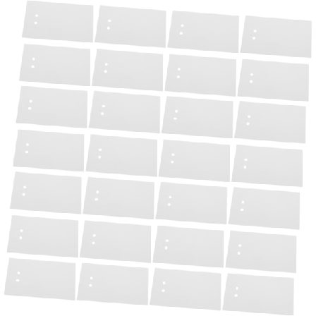 Blanka Smyckeskort Halsbandshållare Papper Rektangulär Kartong Örhängeshållare Smyckesförpackningskort