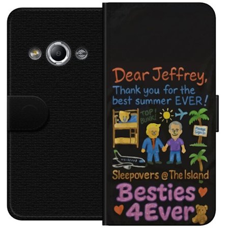 Kompatibelt Lommeboketui til Samsung Galaxy Xcover 3 Fargerik sommerillustrasjon med vennskapstema