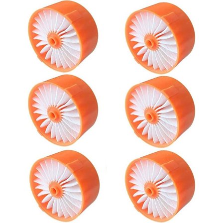 6-pak trådløs støvsuger dele Filterelement til sort +