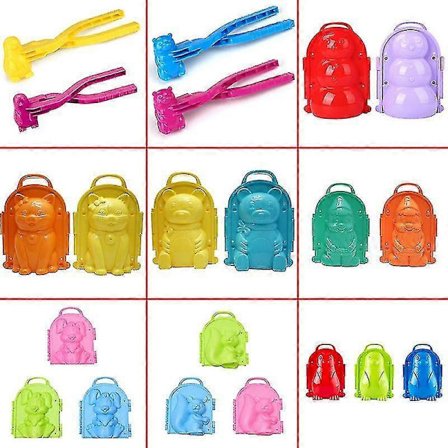 Snøballmaskin Snøform Klemme Snø Sand Form Verktøy Leke For Barn Utendørs