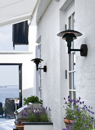 PH 3-2 1/2 utelampe vegg - sort