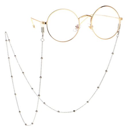 Solbrillekjede i metall (solbriller ikke inkludert) Sølv