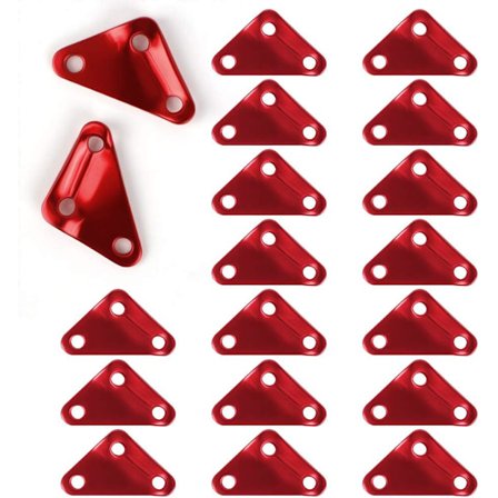 Tält aluminiumlegering repspännare (röd), 30 stycken aluminium tria