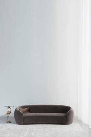 Jotex - Sofa 3-seters Mørk muldvarp - AUSTIN - Kjøp 3-seters sofaer hos Jotex