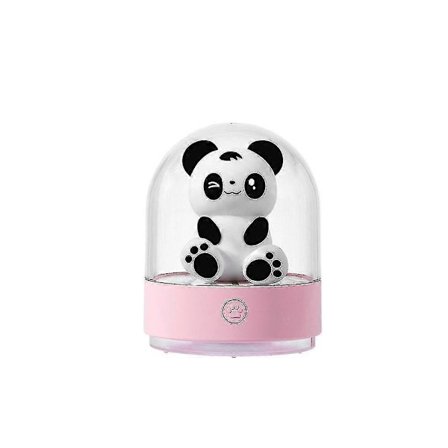 Panda LED Natlampe til Børn med USB-opladning og Farveskift til Soveværelse, Pink