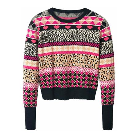 Desigual Round-neck Strik Lilla, Dame Striktrøjer