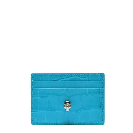 Alexander McQueen Card Holder , Blauw , Dames , Maat: ONE Size Portefeuilles