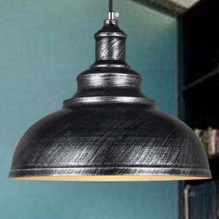 Industriel Pendellampe Lysekrone Loftslampe Vintage E27 Retro Metal Loftslampe til Køkken Spisestue Stue Restaurant, Diameter 29 cm