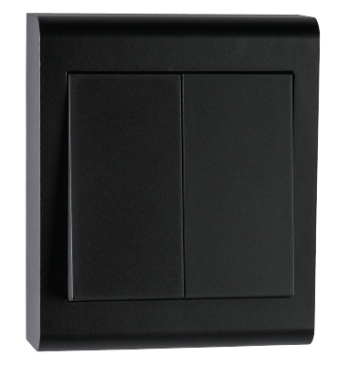 SG Bryter Påvegg Sort 1+1