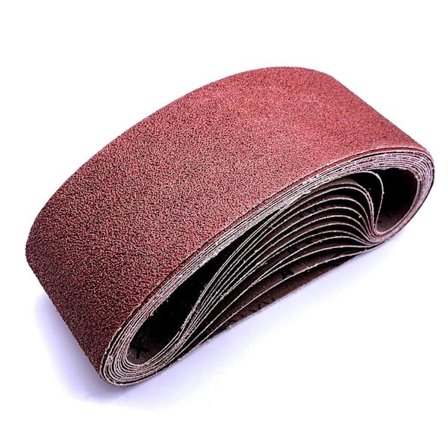 3 x 18 tommer slibebånd, 40 grit aluminiumoxid båndsliberbånd, 3x18 båndsliberpapir til træbearbejdning, 12 pakke (3x18 tommer, 40 grit)