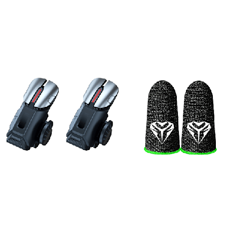 B suit 1 Par Mobil Spil Controller 6 Finger Universal Gamepad Joystick Trigger Knap Kompatibel med iOS og Android