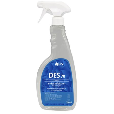 LIV Ytdesinfektion 70 spray 750ml - Lyreco - Städ och hygien - Desinfektionsmedel - Ytdesinfektion