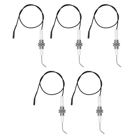 5 st tändstiftselektrod i keramik M10 ugnständning gängad elektrod för tryckknapps piezo-tändare