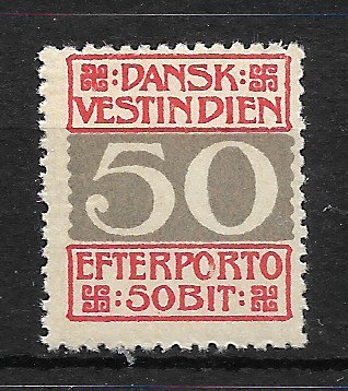 Dansk Vestindien - Po. AFA 8B - Postfrisk