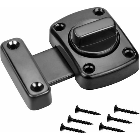 Dörrlås i zinklegering med 6 skruvar, lämplig för badrum, sovrum, balkongdörr etc.