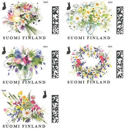 Finland - Blomster - Postfrisk sæt 5v