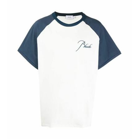 Rhude T-Shirts Blå, Herre, Størrelse: M