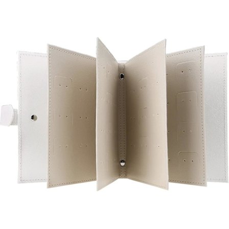 Ørepynt-arrangørbok, liten bærbar reise-smykke-øredobber-arrangørholder-display