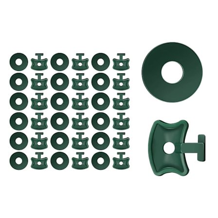 200 st Greenhouse Twist Clips Plast, Greenhouse Fixing Clips & Brickor, Greenhouse Extender Corner Clips
