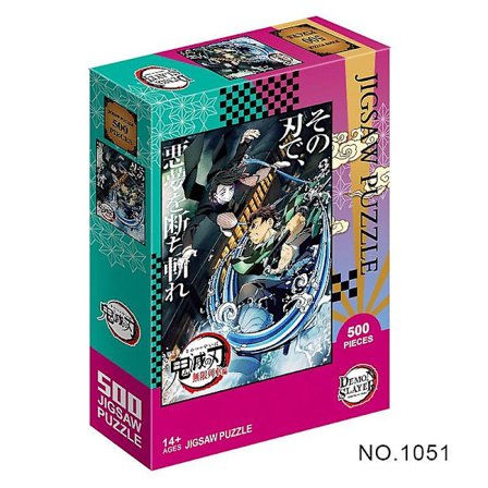 Anime Jigsaw Puzzle 500pcs 1000pcs Demon Slayer Alder 14+ Julegave Barnepedagogiske puslespill