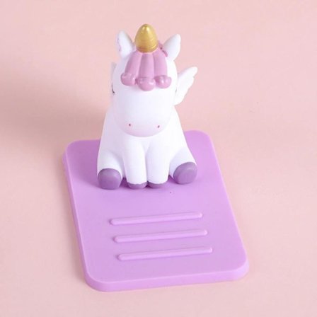 Enhjørning Telefonholder, Søt Enhjørning Skrivebord Mobiltelefon Holder Justerbar