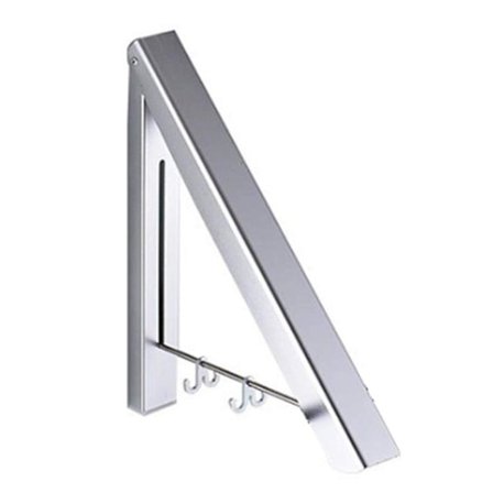 Taitettava seinälle kiinnitettävä vaatteiden kuivausteline, säädettävä järjestäjä