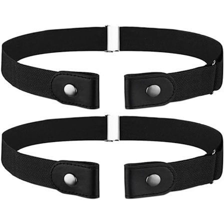 2 st Stretchbälte utan spänne Bälte utan spänne Unisex I