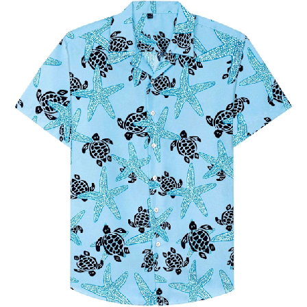 Herr Hawaiian skjorta och shorts set Regular Fit kortärmad casual funky strand flamingo skjorta set M