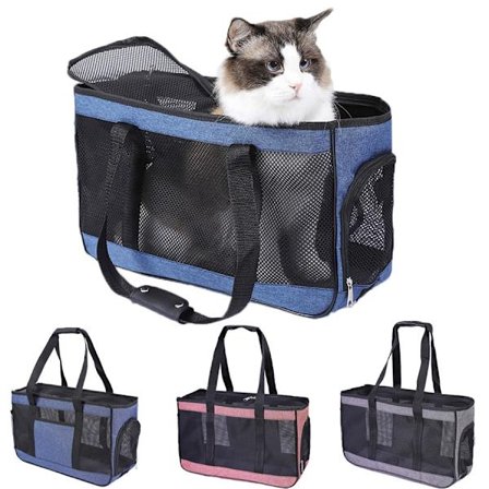 Bärbar hopfällbar ryggsäck för katthund som andas