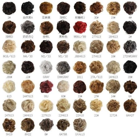 Hair Bun Ponytail Thick Curly Messy Bun Hair Piece Scrunchie Updo Hair Extension