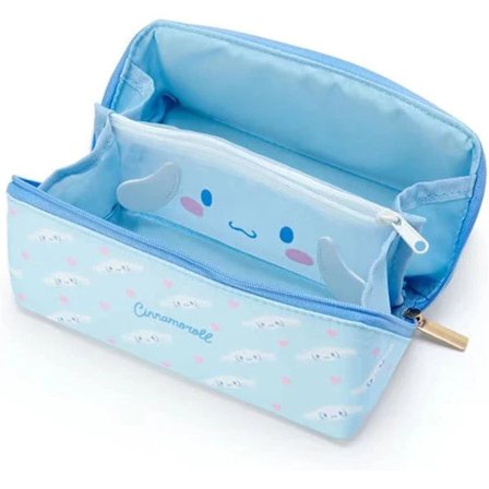 Cinnamoroll pennfodral, pappersväska, flerfärgat pennfodral, sminkväska, liten förvaringsväska med dragkedja