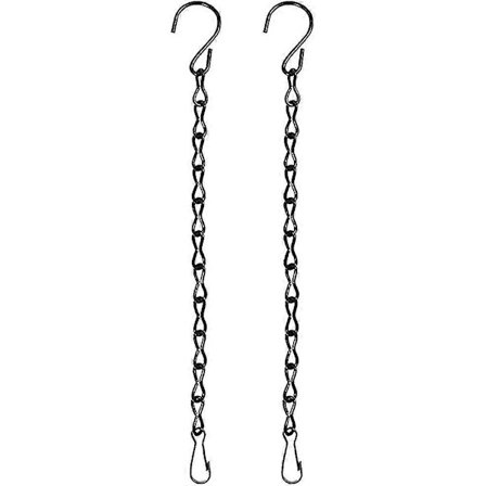 2 st 24 cm Svarta Hängkedjor För Fågelmatare, Planteringskärl, Lyktor, Talgbollshållare, Vindspel, Skyltar Och Ornament