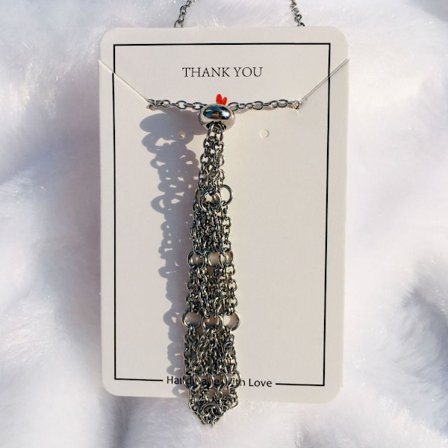 Krystallholder Cage Halskjede Krystall Net Metal Halskjede L