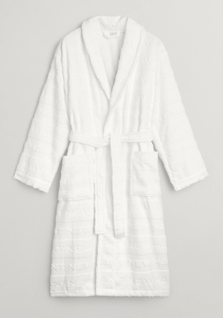 GANT Morgenkåpe Jaquard NewHaven Hvit L