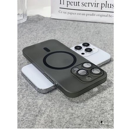 Skal för iPhone 17 Pro Matt Magnetisk Svart Matt Magnetisk Hudkänsla Ultratunt Hårt