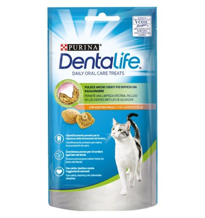 Purina Dentalife Daily Oral Care Treats Snack Per Gatti Pollo