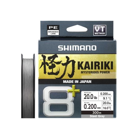 Shimano Kairiki 8+ 300m Grey - 0.19mm