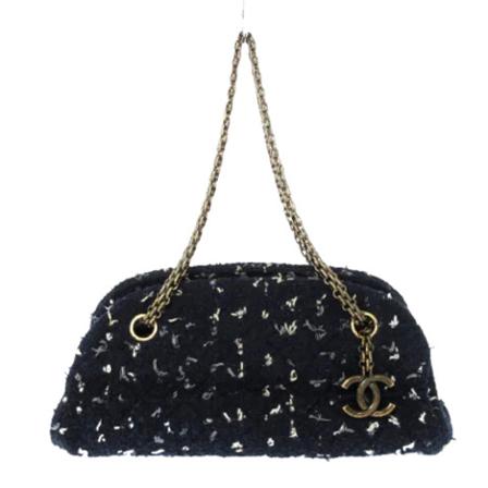 Chanel Vintage Pre-owned Fabric Shoulder Tas , Blauw , Dames , Maat: ONE Size Vintage Tassen