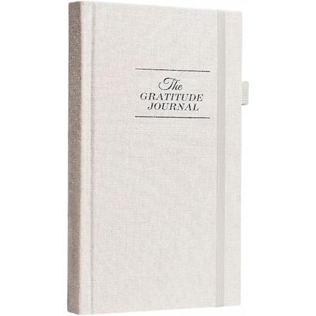 Tacksamhetsjournalen - Inspirera tacksamhet, mindfulness, positivitet, lycka, bekräftelse, produktivitet och egenvård. (beige)