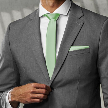 Mint Green 6cm Basic Tie for Men - Skinny ties